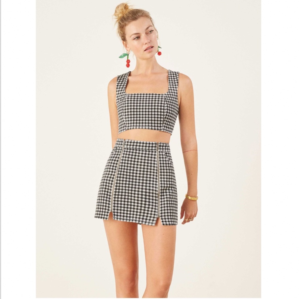 NWT Reformation Jeannie Two Piece Skirt Set 2 XS